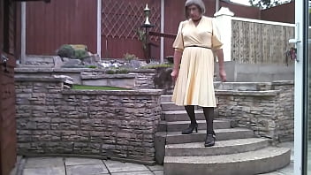 Preview 3 of Pashtoon Com - Yellow Dress Outdoors - Johanna Clayton