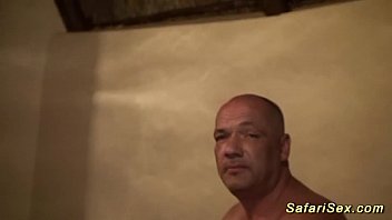 Preview 1 of Hot Sex Bathroon - african groupsex safari orgy