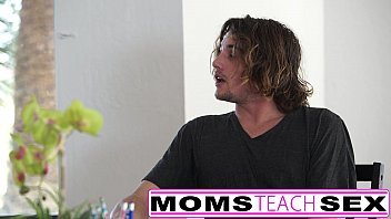 Preview 2 of Ass Academy - Young stud fucks blonde MILF and tiny
