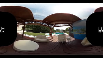 Preview 1 of Bokep Son Vs Mo - Poolside Penetration - Solo Summer Lovin&#039_