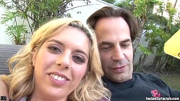 Preview 1 of 4ku Hdxxx - Blonde Kodi Gamble Sucking Cocks and Getting Cum in Bukkake