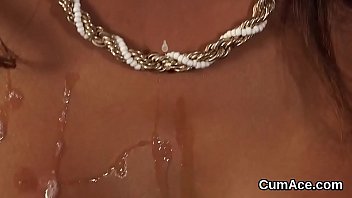 Preview 2 of Nrrvjcegw - Naughty sex kitten gets cum load on her face sucking all the sperm