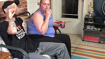 Preview 1 of Brother Is Sleep Sister Setup - Cheating wife caught giving the neighbor a blowjob and smoking!