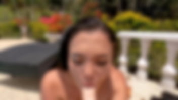 Preview 4 of Timy Baby Sex - Beautiful Latina with a big ass masturbates by the pool