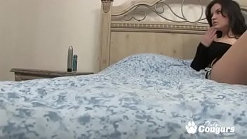 Preview 1 of Brazarsxxx Com - Busty Julie Humps Her Dildo Until She Cums