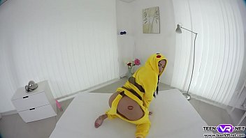 Preview 1 of Gten Sik - VR pokemon babe Nicole Love plays her tight pussy