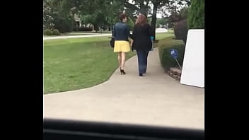 Preview 2 of 45 Yrs Lisa Anna Videos - Short skitrt babe