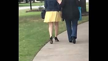 Preview 3 of 45 Yrs Lisa Anna Videos - Short skitrt babe