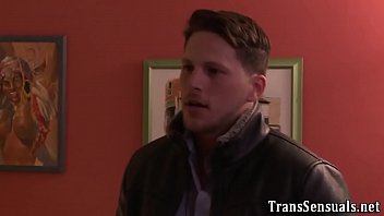 Preview 1 of Nancy Porn Come - Trans babe tugging cock