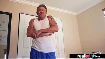 Preview 1 of Two Guys Hard Ass - Horny Girlfriend (kelly greene) Perform Amazing Sex On Cam movie-17