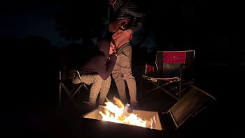 Preview 1 of English College Sex Hd - Impregnating Creampie in Public Campsite! Fucking Out in the Open!