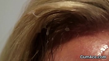 Preview 2 of Www Sweet Came Com - Kinky peach gets cumshot on her face gulping all the load