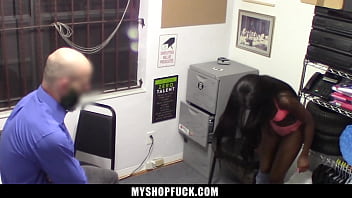 Preview 1 of M Lee - Teen Steals the Loss Preventions Officer&#039_s Cell Phone - Myshopfuck
