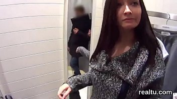 Preview 3 of Oil Sex Karina - Luscious czech teen gets seduced in the mall and banged in pov