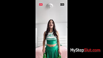 Preview 1 of Stasyq Vr - Cheer Leading Teen Gets Tasty Treats From Step Dad-