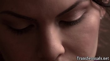 Preview 1 of Tube Ass Tranny Dp - Pretty tgirl gets cumshot