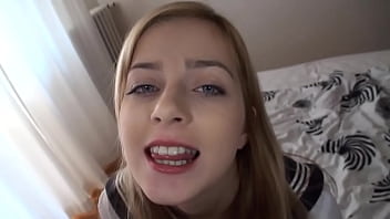Preview 4 of Japanese Babyhot - Abigaile Johnson swallow cum