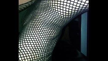 Preview 4 of Briony T Porn - Nylon Fishnet Fetish Cum