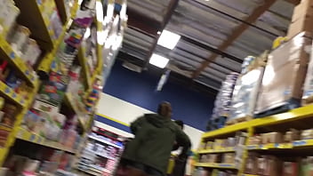 Preview 4 of Rachel Fuck On Sofa - Girl shopping with ass showing in public