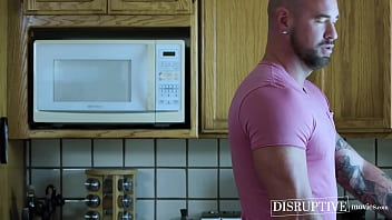Preview 1 of Moms Vs Boys - Inked hairy jock Michael Romans big dick takes care of stepson Dylan Hayes