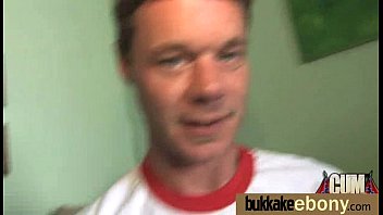Preview 1 of Kira Mayer Xxx Videos - Ebony girl gang banged and covered in cum 9