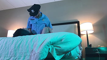 Preview 1 of Xxdxxcom - Police Fucks Hot Trans Woman in Chastity