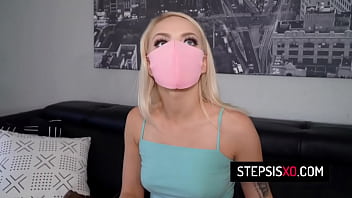 Preview 1 of Joen Sine - Sexy blonde teen stepsister Alice Pink POV sex with her stepbro during their stay at home