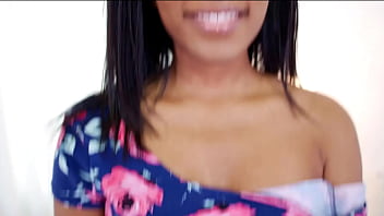 Preview 2 of Agost Amez - DEANA DULCE First Time Exotic Girl NO HANDS Blowjob Huge Cock POV and Cum Swallow
