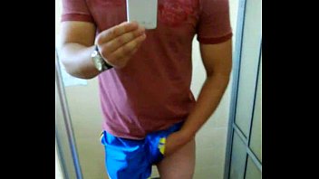 Preview 3 of Bangladeshi Office - Really horny in my blue nylon shorts