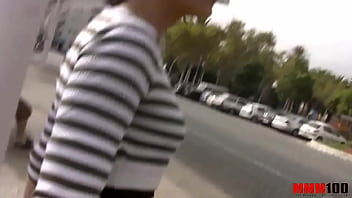 Preview 1 of Www Googlesxxx - Blonde teen picked up in the street and fucked in the ass at the beach