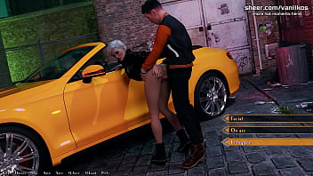 Preview 3 of Shie Is On Top - Being a DIK [Episode 10] | Blue Hair Tattoed Teen Zoey With A Perfect Body Has A Foursome With Some Guests From A Parallel World And Hot Anal Sex In A Car | Part #74