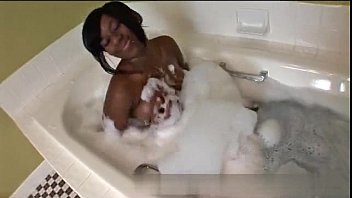 Preview 1 of Slrrp Pil - Black Teen Riding Cowgirl in Bathroom