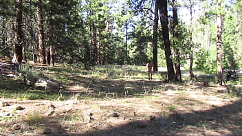 Preview 2 of Six Big Buts Share - Naked hike in the wilderness
