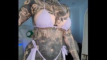 Preview 1 of Taxi 69 Mom - Sheer Micro Bikini try on Haul