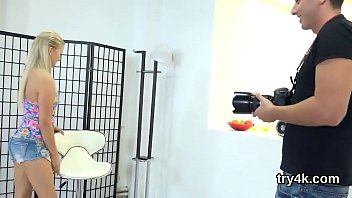 Preview 2 of Lola My Love - Innocent nympho gives head in pov and gets slim vagina rode