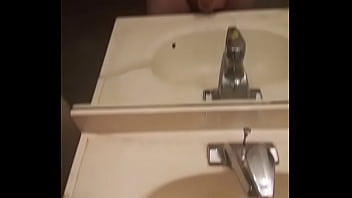 Preview 1 of Boy Feet Cum - Jerking off in bathroom