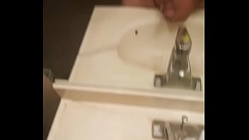 Preview 4 of Boy Feet Cum - Jerking off in bathroom