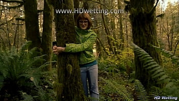 Preview 4 of Wwwbang Com - Handuffed to a tree in the forest and desperate to pee
