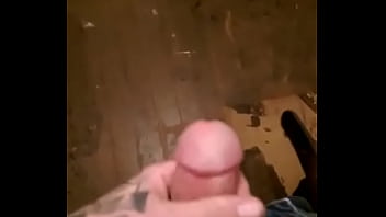 Preview 2 of Cougar Gets Cock - jarrod jerking in the bathroom