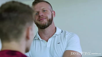Preview 1 of Dad Father Daughter Japan - Fit doctor Brian Bonds treats tender twink Trevor Harris with raw ass pounding