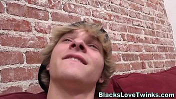 Preview 1 of Big Real Orgasm - Twink suck black dick