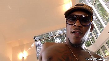 Preview 4 of Cheating Czech - Blonde twink gets fucked hard by a gay black guy