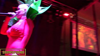 Preview 1 of Lynne Lew - Hot blonde blowjob on stage