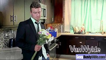Preview 1 of Hthrobbing Stuff - (ashton blake) Big Melon Tits Housewife Banged Hardcore video-07