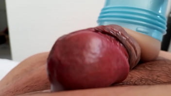 Preview 3 of Rebeca Lianers - Fleshlight session,  cumming,  closeup. June 13,  2023.