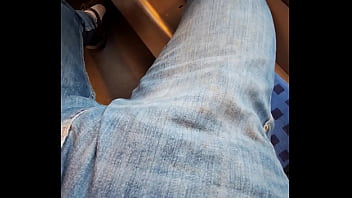 Preview 2 of Flashing Pizza Hidden Cam - RISKY! - I take my Dick out on the Train - Masturbating in public train - Wertert009