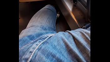Preview 1 of Flashing Pizza Hidden Cam - RISKY! - I take my Dick out on the Train - Masturbating in public train - Wertert009