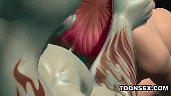 Preview 3 of Porn Girl Open Pussy - 3D Babe Masturbates Before Sucking and Fucking