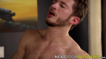 Preview 4 of Wife Condom Gloryhole - Handsome jock rides fat dick after an amazing massage