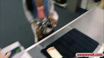 Preview 1 of Big Hairy Ass Deep Sex - Ebony babe sucks off and gets pounded by pawn keeper